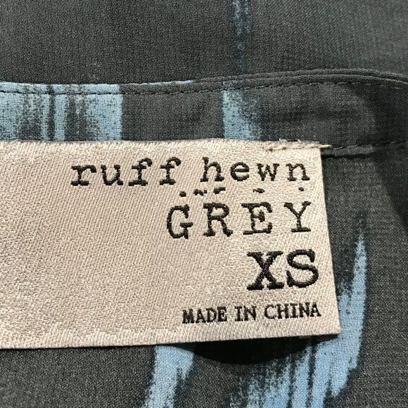 Ruff Hewn Grey Light semi-sheer zip up top - Picture 8 of 11
